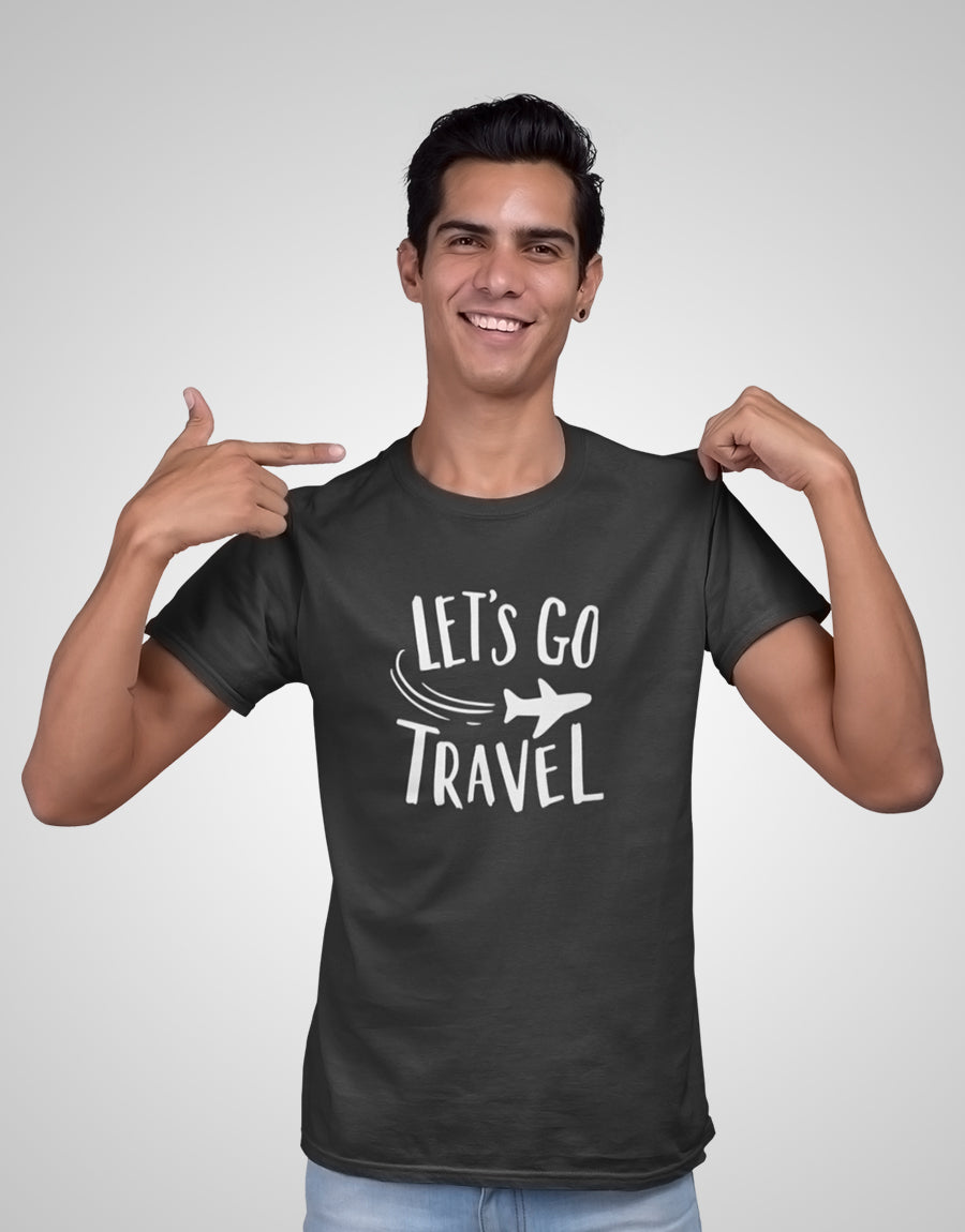 Let's Go Travel - Round Neck T-Shirt - The Fam Store