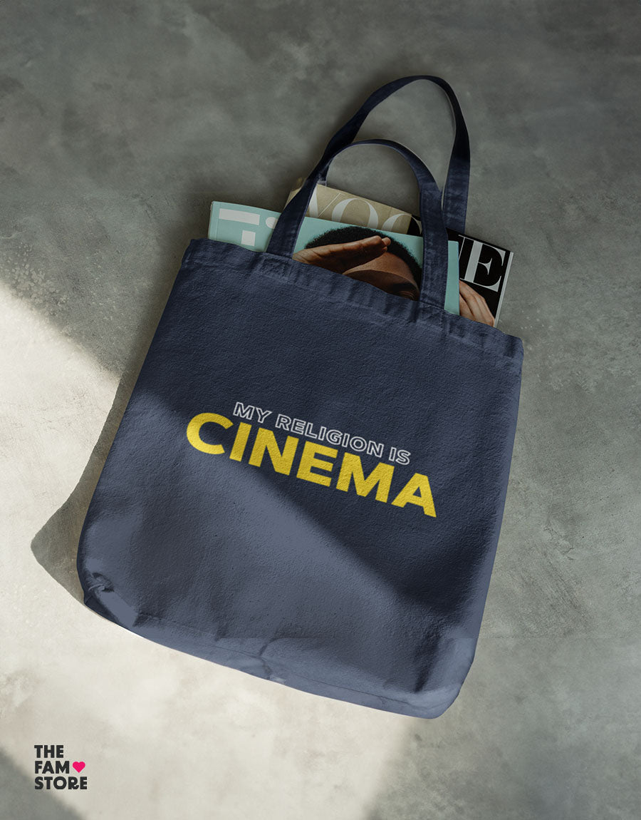 My Religion is Cinema - Stylish Zipper ToteBag