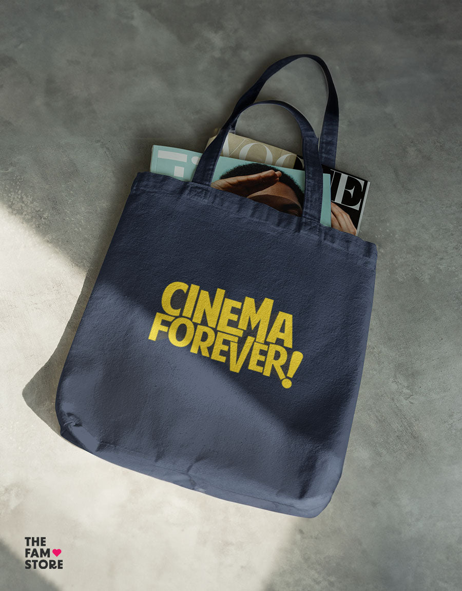Cinema Forever - Stylish Zipper Canvas ToteBag