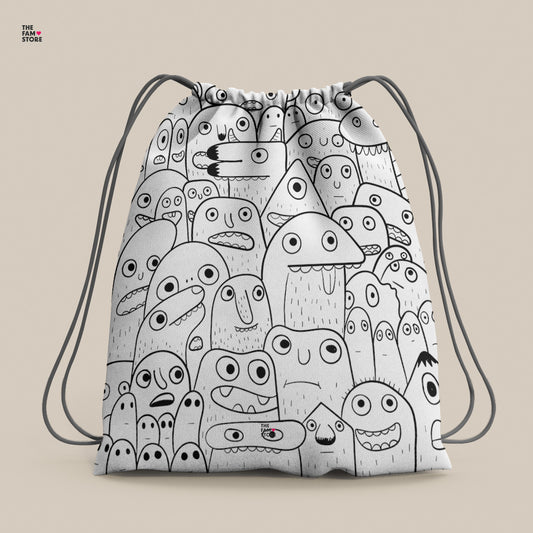 Monstrously Fun Drawstring Bag