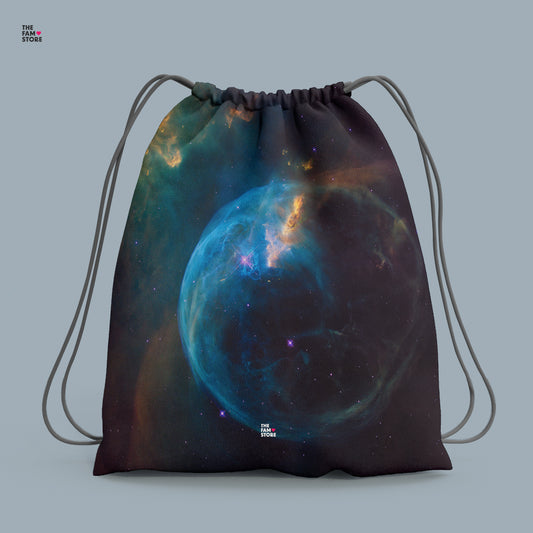 Galactic Nebula Drawstring Bag