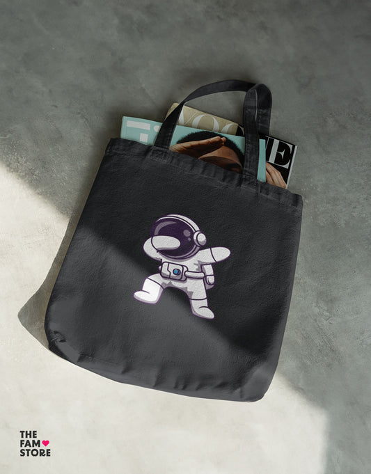 Cute Astro Dabbing Stylish Zipper ToteBag