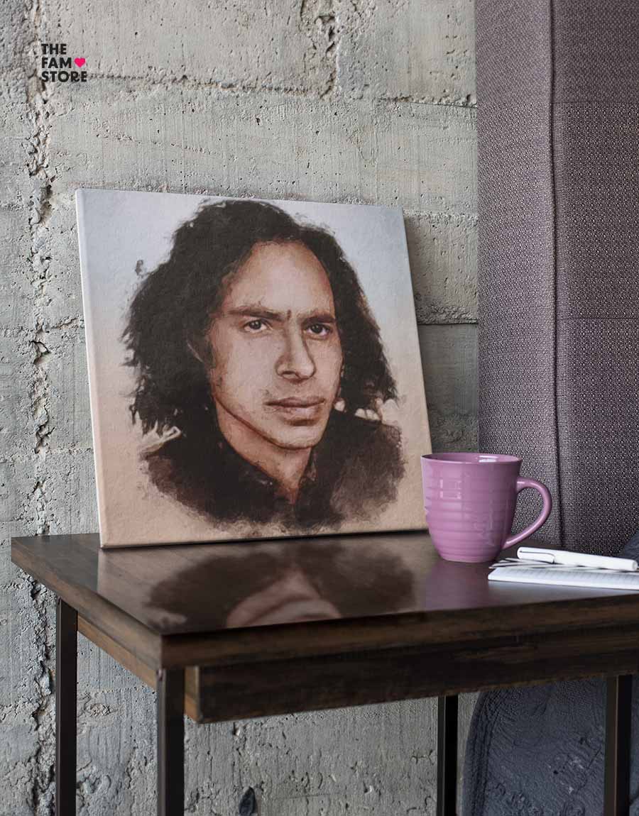 Jaun Elia Premium Canvas Print