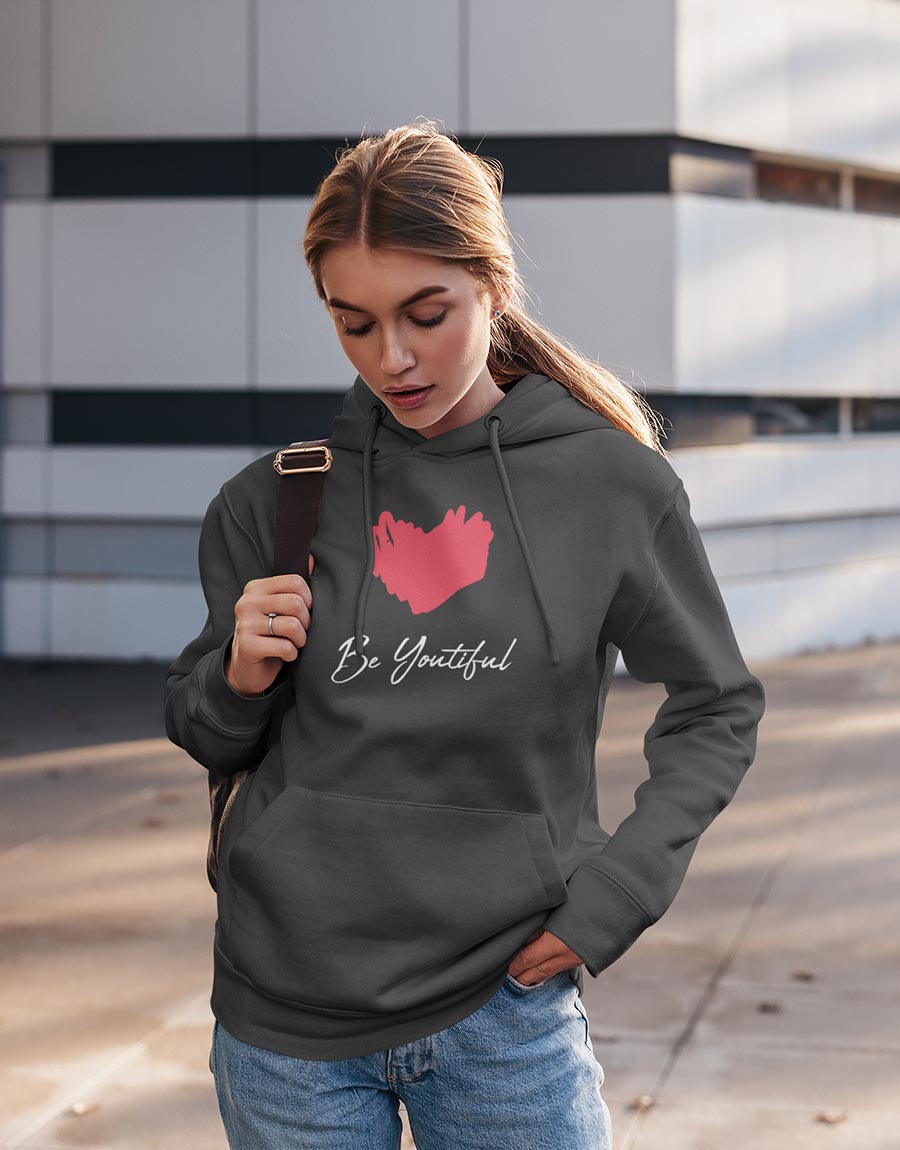 "Be Youtiful" Hoodie - Motivational Quote - The Fam Store