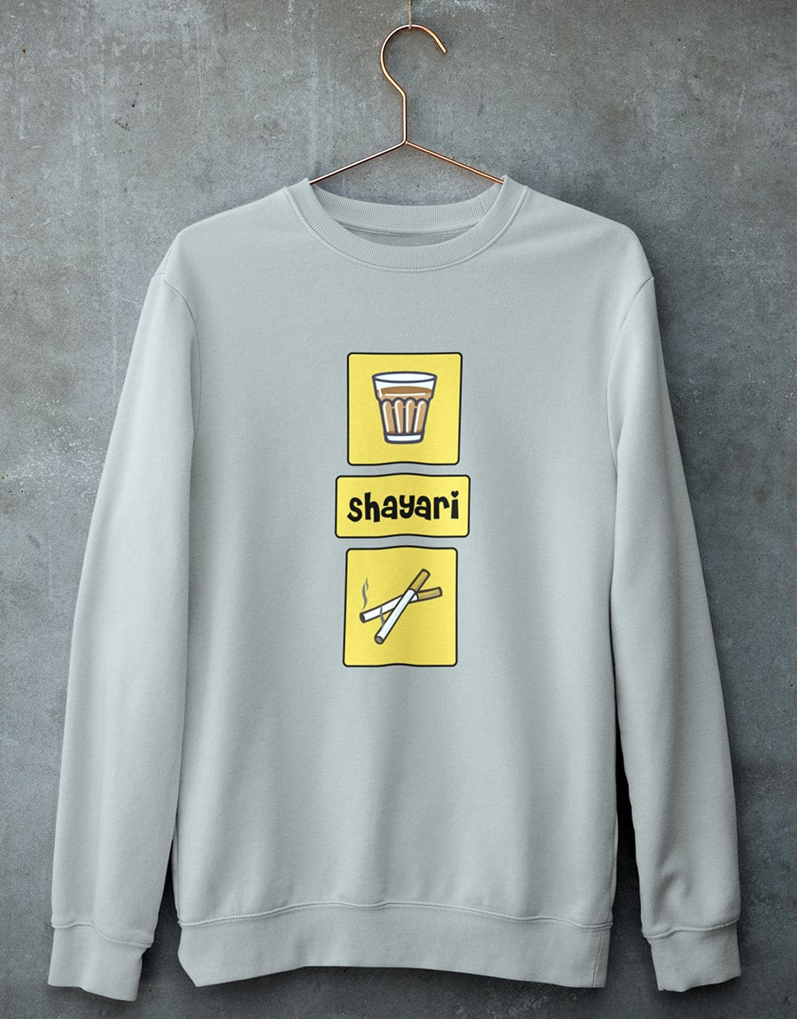 Chai Shayari Sutta Unisex Sweatshirt | The Fam Store