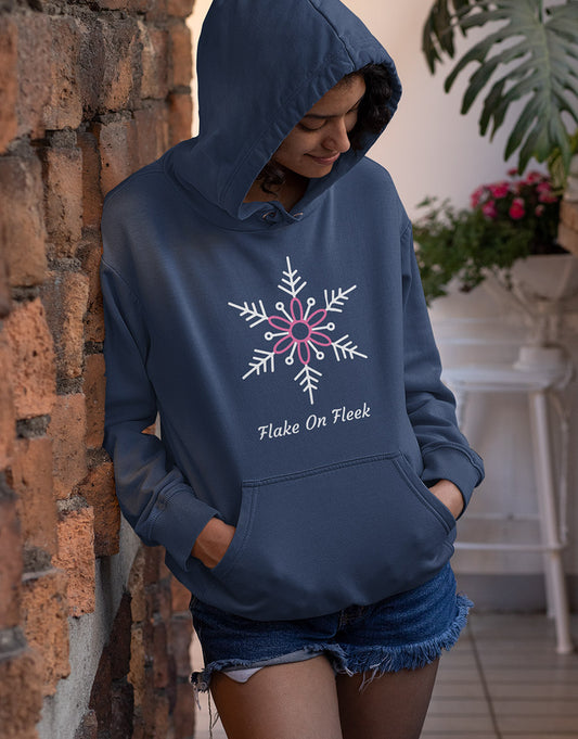 Unisex Hoodie - "Flake on Fleek" Design - Trendy & Comfortable Fit