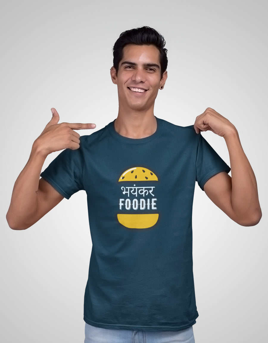 Bhayankar Foodie - Food Lovers - Round Neck T-Shirt - The Fam Store