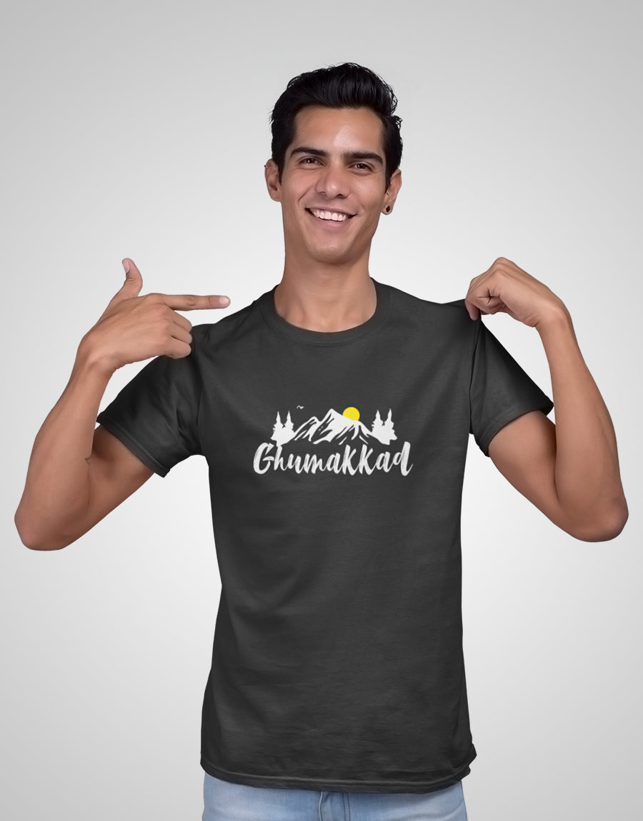 Ghumakkad - Traveler's Round Neck T-Shirt - The Fam Store