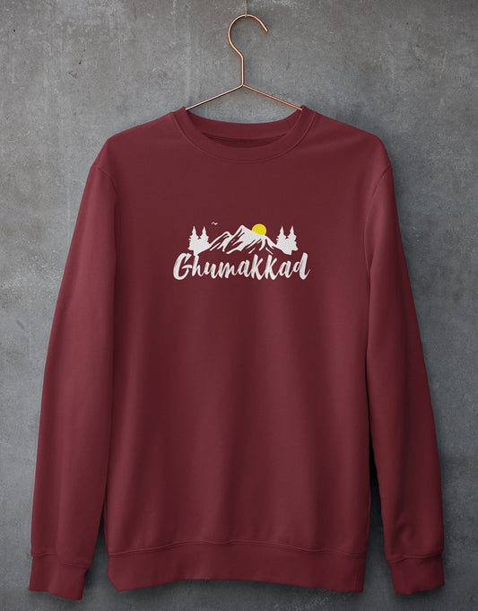 Ghumakkad Unisex Sweatshirt | Travel | The Fam Store