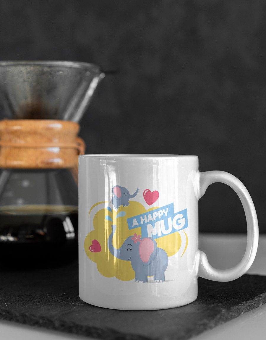 A Happy Elephant Coffee Mug