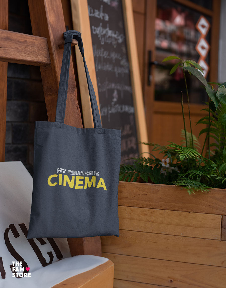 My Religion is Cinema - Stylish Zipper ToteBag